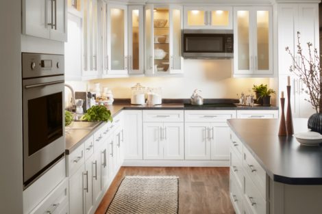 Envision Shaker Pure White Cabinets Kitchen